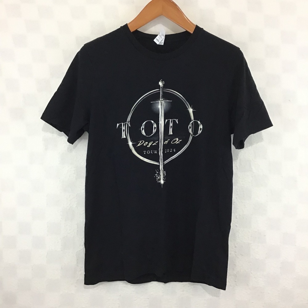 TOTO Dogz of Oz Tour 2024 Concert T-Shirt Black Mens Large Bella Canvas Band Tee